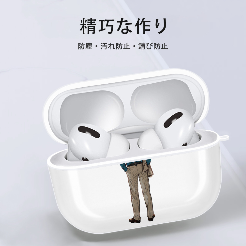 呪術廻戦 Jujutsu Kaisen 【AirPods Pro用】ハードシェル保護ケース 耐衝撃・防指紋・カラビナ付き商品仕様