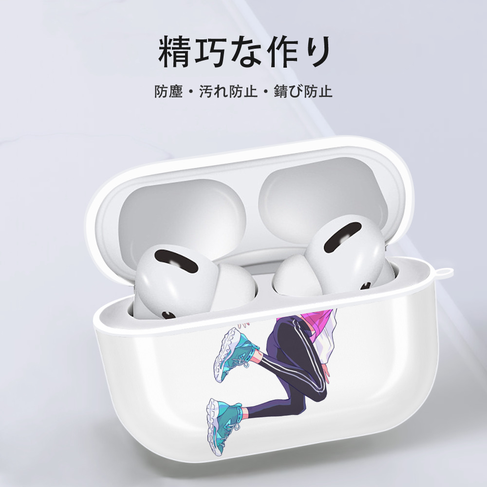 呪術廻戦 Jujutsu Kaisen 【AirPods Pro用】ハードシェル保護ケース 耐衝撃・防指紋・カラビナ付き商品仕様