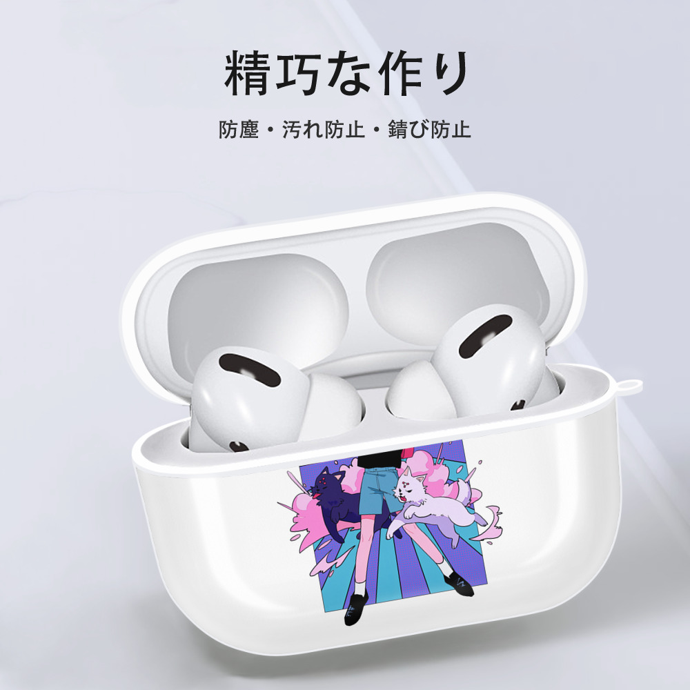 呪術廻戦 Jujutsu Kaisen 【AirPods Pro用】ハードシェル保護ケース 耐衝撃・防指紋・カラビナ付き商品仕様