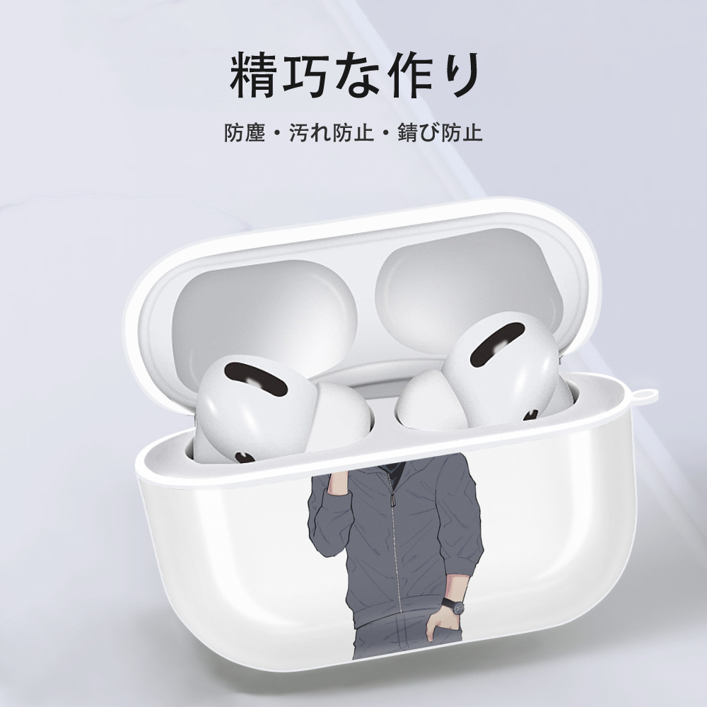 呪術廻戦 Jujutsu Kaisen 【AirPods Pro用】ハードシェル保護ケース 耐衝撃・防指紋・カラビナ付き商品仕様