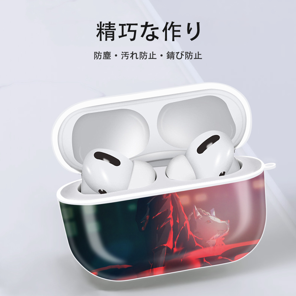 呪術廻戦 Jujutsu Kaisen 【AirPods Pro用】ハードシェル保護ケース 耐衝撃・防指紋・カラビナ付き商品仕様