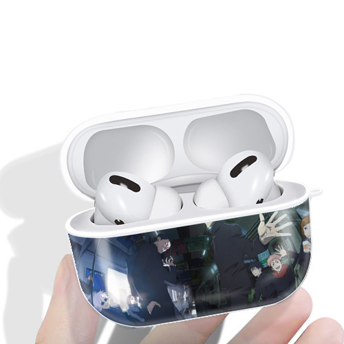 呪術廻戦 Jujutsu Kaisen 【AirPods Pro用】ハードシェル保護ケース 耐衝撃・防指紋・カラビナ付き商品仕様
