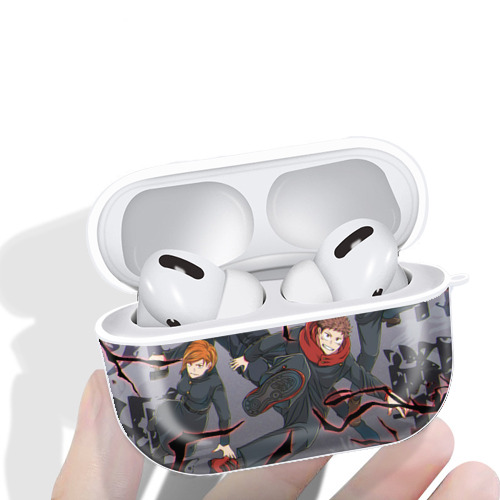 呪術廻戦 Jujutsu Kaisen 【AirPods Pro用】ハードシェル保護ケース 耐衝撃・防指紋・カラビナ付き商品仕様