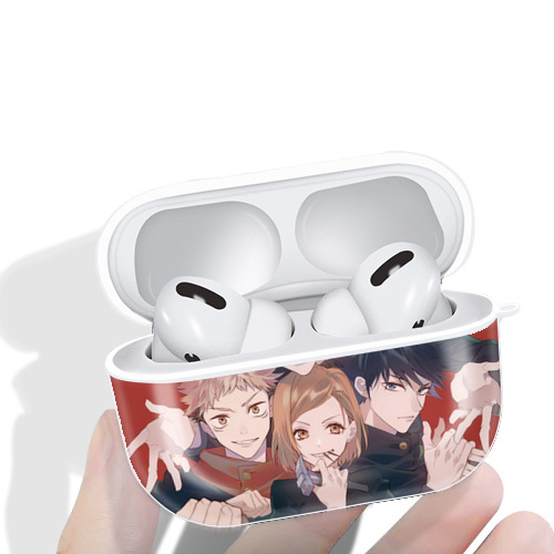 呪術廻戦 Jujutsu Kaisen 【AirPods Pro用】ハードシェル保護ケース 耐衝撃・防指紋・カラビナ付き商品仕様