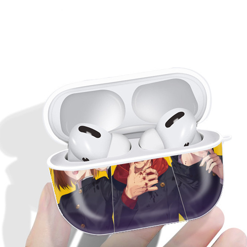 呪術廻戦 Jujutsu Kaisen 【AirPods Pro用】ハードシェル保護ケース 耐衝撃・防指紋・カラビナ付き商品仕様