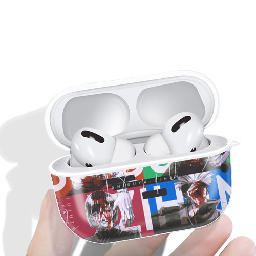 呪術廻戦 Jujutsu Kaisen 【AirPods Pro用】ハードシェル保護ケース 耐衝撃・防指紋・カラビナ付き商品仕様