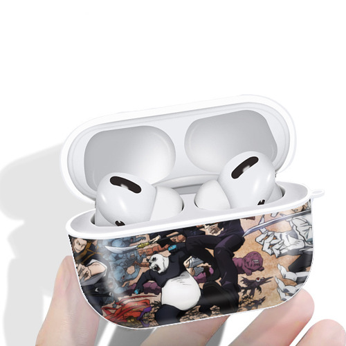呪術廻戦 Jujutsu Kaisen 【AirPods Pro用】ハードシェル保護ケース 耐衝撃・防指紋・カラビナ付き商品仕様
