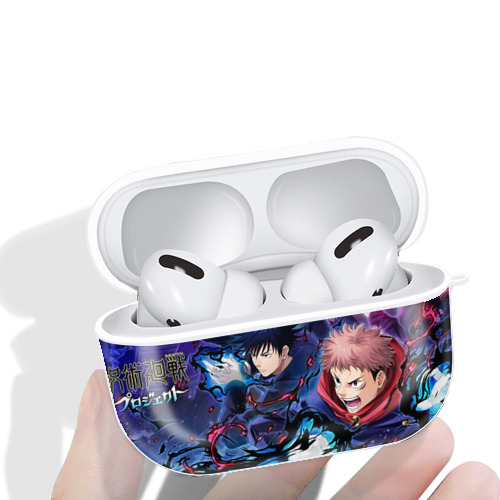 呪術廻戦 Jujutsu Kaisen 【AirPods Pro用】ハードシェル保護ケース 耐衝撃・防指紋・カラビナ付き商品仕様