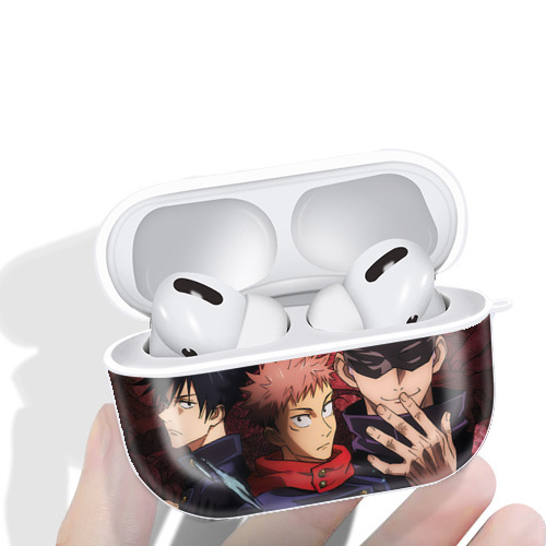 呪術廻戦 Jujutsu Kaisen 【AirPods Pro用】ハードシェル保護ケース 耐衝撃・防指紋・カラビナ付き商品仕様