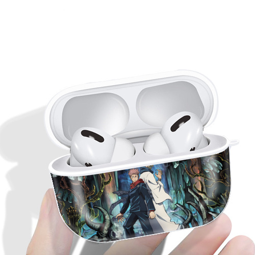 呪術廻戦 Jujutsu Kaisen 【AirPods Pro用】ハードシェル保護ケース 耐衝撃・防指紋・カラビナ付き商品仕様