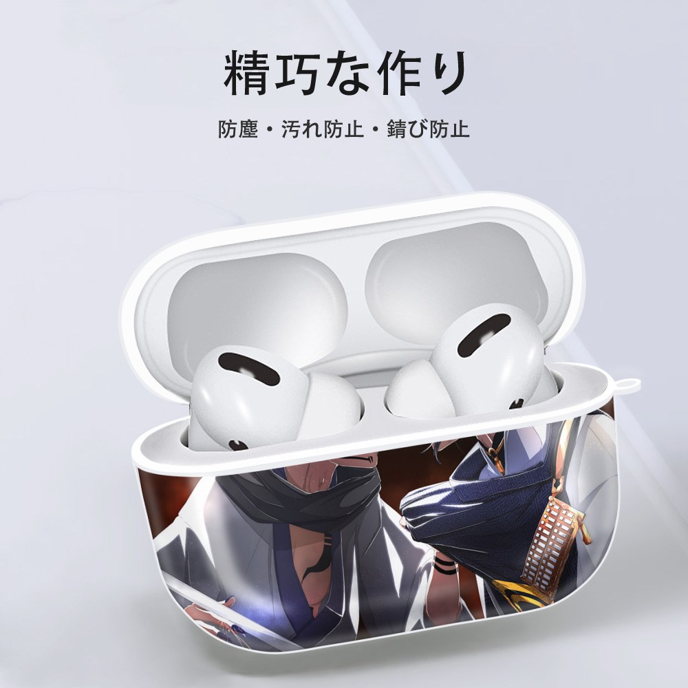 呪術廻戦 Jujutsu Kaisen 【AirPods Pro用】ハードシェル保護ケース 耐衝撃・防指紋・カラビナ付き商品仕様