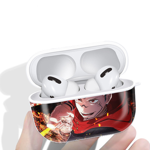 呪術廻戦 Jujutsu Kaisen 【AirPods Pro用】ハードシェル保護ケース 耐衝撃・防指紋・カラビナ付き商品仕様