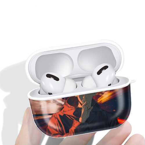 呪術廻戦 Jujutsu Kaisen 【AirPods Pro用】ハードシェル保護ケース 耐衝撃・防指紋・カラビナ付き商品仕様