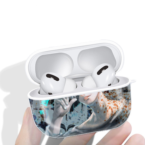 呪術廻戦 Jujutsu Kaisen 【AirPods Pro用】ハードシェル保護ケース 耐衝撃・防指紋・カラビナ付き商品仕様