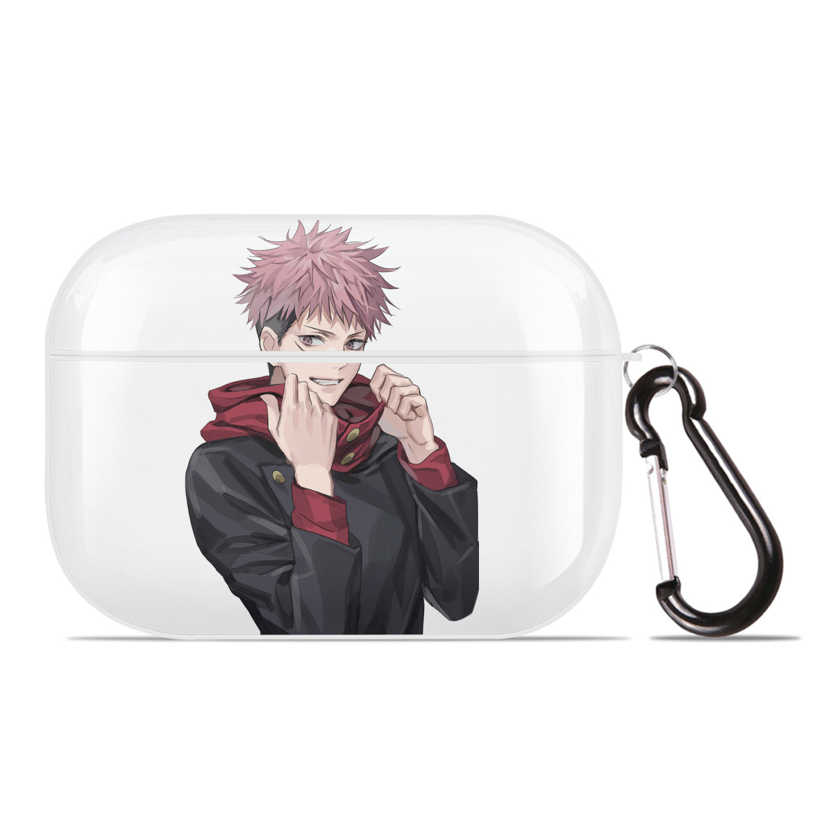 （画像用） 呪術廻戦 Jujutsu Kaisen 【AirPods Pro用】ハードシェル保護ケース 耐衝撃・防指紋・カラビナ付き商品仕様