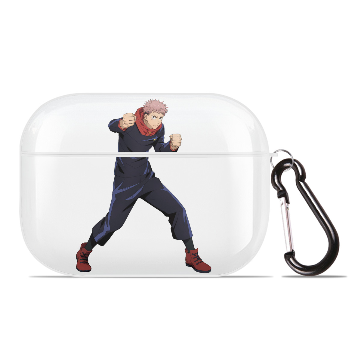 （画像用） 呪術廻戦 Jujutsu Kaisen 【AirPods Pro用】ハードシェル保護ケース 耐衝撃・防指紋・カラビナ付き商品仕様