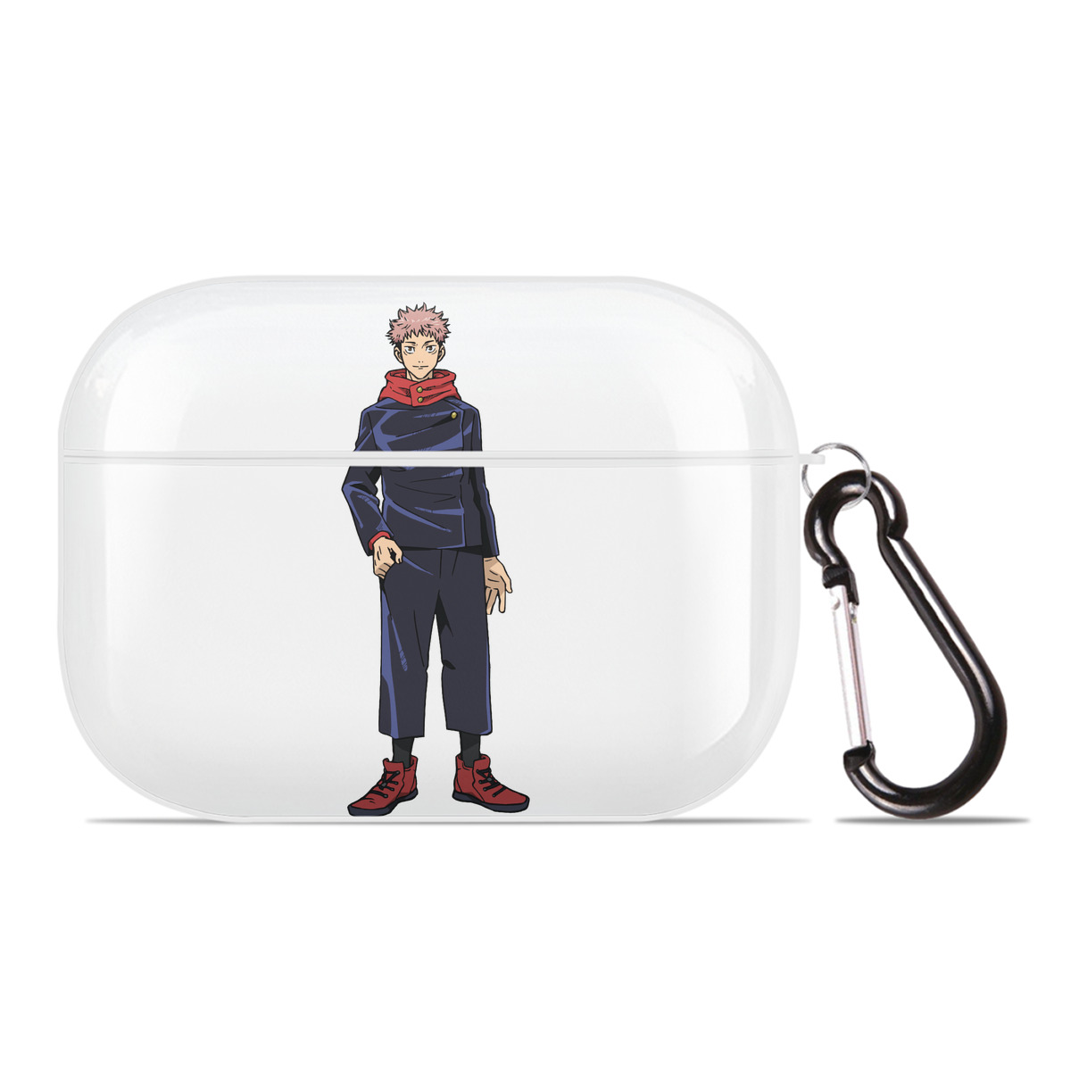（画像用） 呪術廻戦 Jujutsu Kaisen 【AirPods Pro用】ハードシェル保護ケース 耐衝撃・防指紋・カラビナ付き商品仕様
