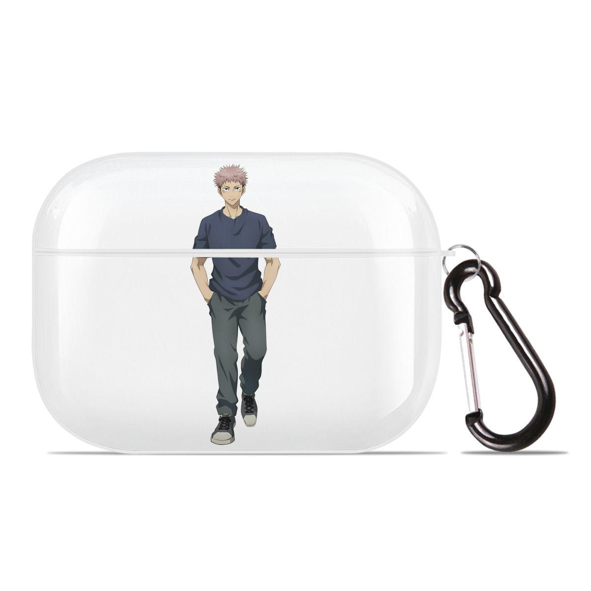 （画像用） 呪術廻戦 Jujutsu Kaisen 【AirPods Pro用】ハードシェル保護ケース 耐衝撃・防指紋・カラビナ付き商品仕様
