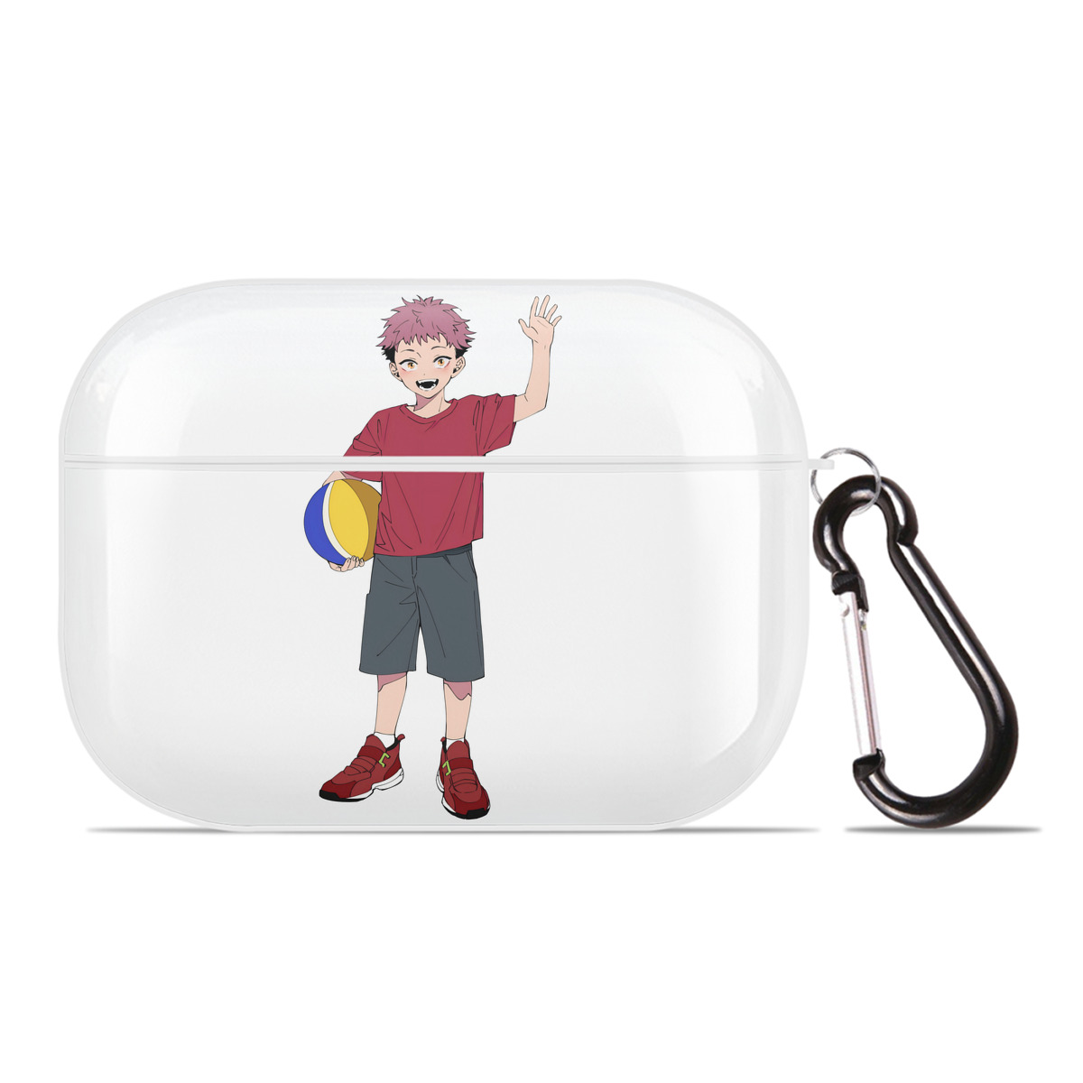 （画像用） 呪術廻戦 Jujutsu Kaisen 【AirPods Pro用】ハードシェル保護ケース 耐衝撃・防指紋・カラビナ付き商品仕様