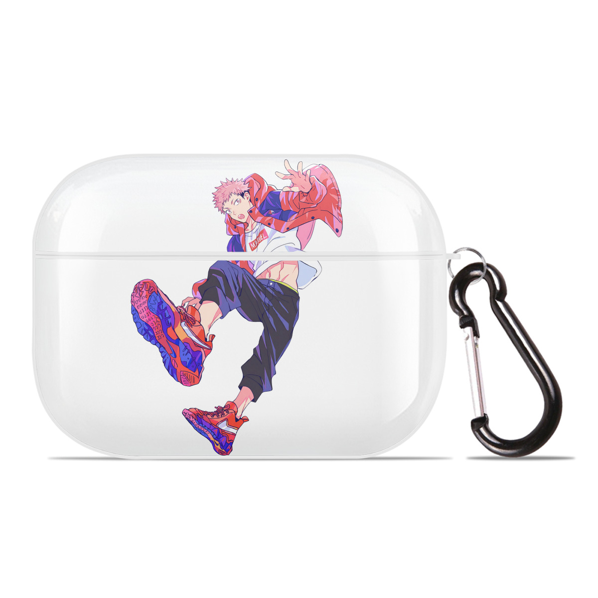 （画像用） 呪術廻戦 Jujutsu Kaisen 【AirPods Pro用】ハードシェル保護ケース 耐衝撃・防指紋・カラビナ付き商品仕様