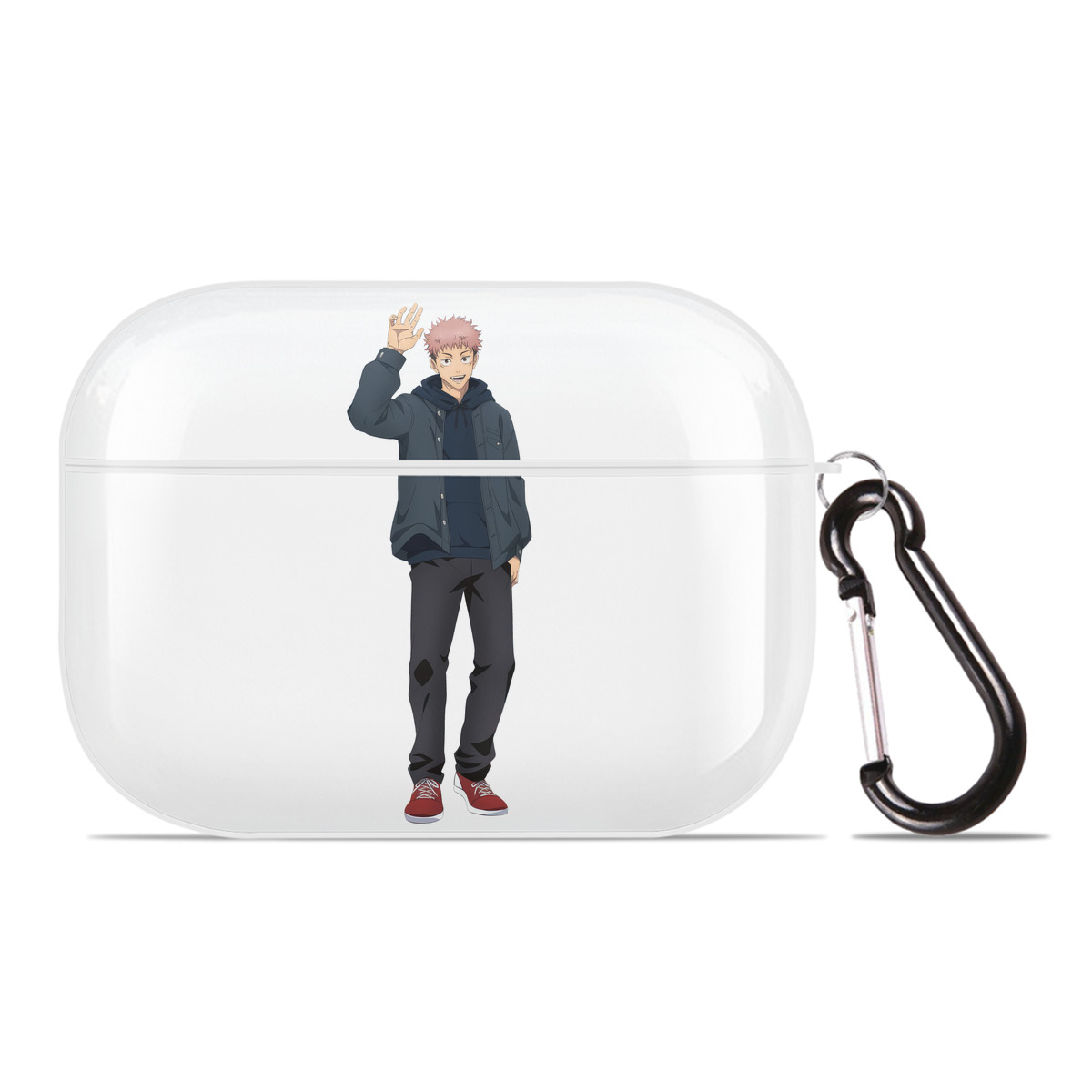 （画像用） 呪術廻戦 Jujutsu Kaisen 【AirPods Pro用】ハードシェル保護ケース 耐衝撃・防指紋・カラビナ付き商品仕様