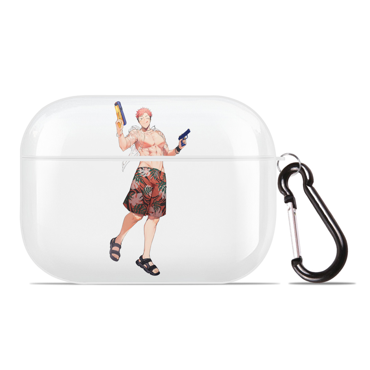（画像用） 呪術廻戦 Jujutsu Kaisen 【AirPods Pro用】ハードシェル保護ケース 耐衝撃・防指紋・カラビナ付き商品仕様