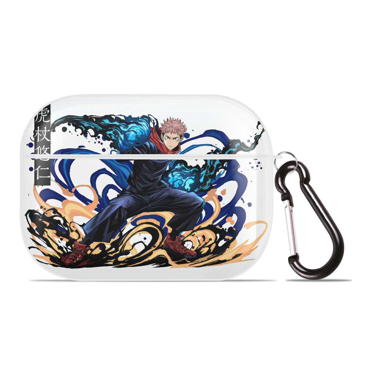（画像用） 呪術廻戦 Jujutsu Kaisen 【AirPods Pro用】ハードシェル保護ケース 耐衝撃・防指紋・カラビナ付き商品仕様