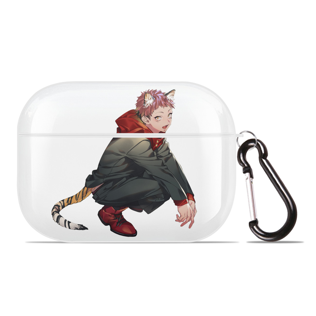 （画像用） 呪術廻戦 Jujutsu Kaisen 【AirPods Pro用】ハードシェル保護ケース 耐衝撃・防指紋・カラビナ付き商品仕様