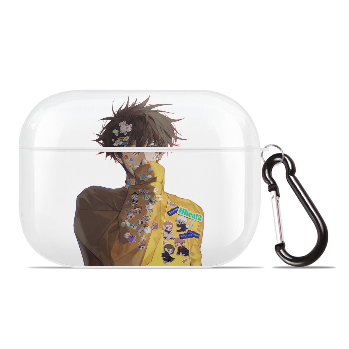 （画像用） 呪術廻戦 Jujutsu Kaisen 【AirPods Pro用】ハードシェル保護ケース 耐衝撃・防指紋・カラビナ付き商品仕様