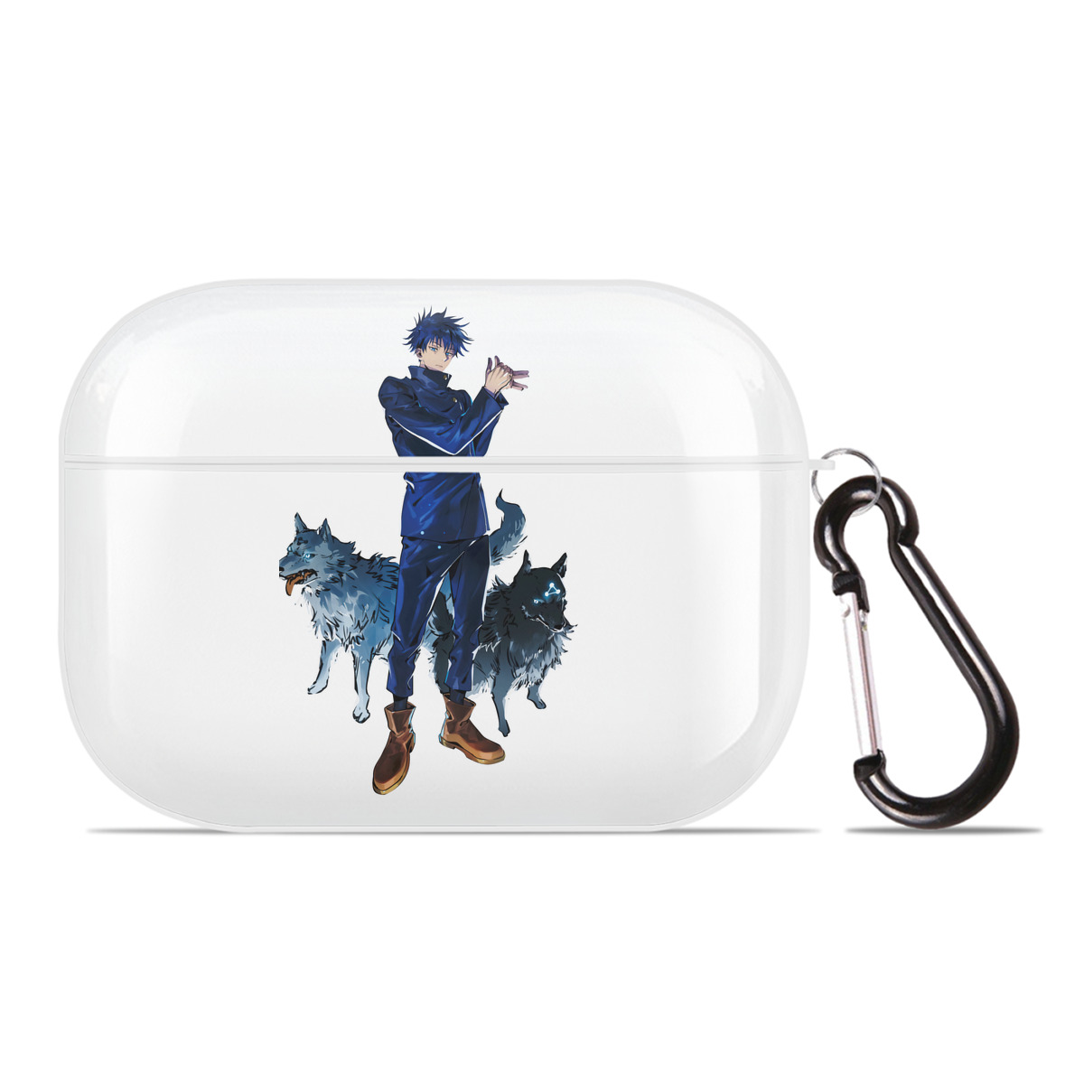（画像用） 呪術廻戦 Jujutsu Kaisen 【AirPods Pro用】ハードシェル保護ケース 耐衝撃・防指紋・カラビナ付き商品仕様