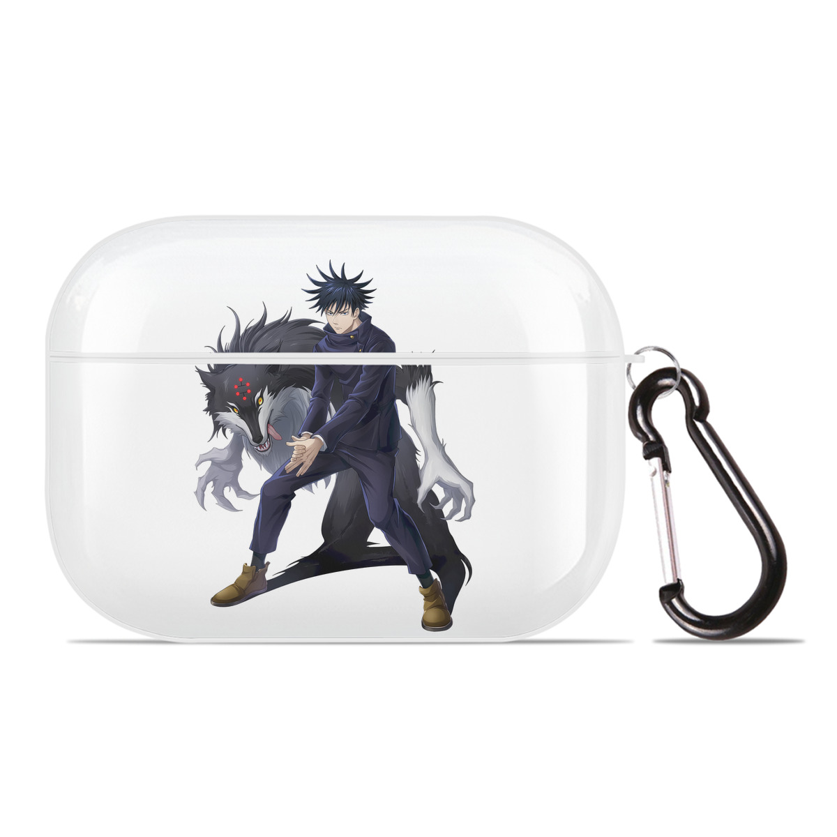 （画像用） 呪術廻戦 Jujutsu Kaisen 【AirPods Pro用】ハードシェル保護ケース 耐衝撃・防指紋・カラビナ付き商品仕様