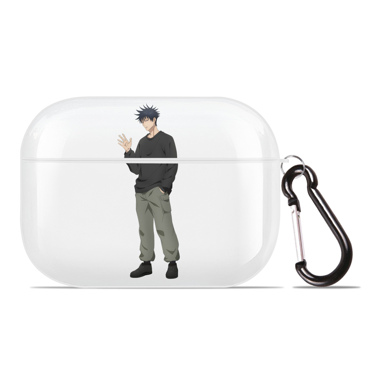（画像用） 呪術廻戦 Jujutsu Kaisen 【AirPods Pro用】ハードシェル保護ケース 耐衝撃・防指紋・カラビナ付き商品仕様