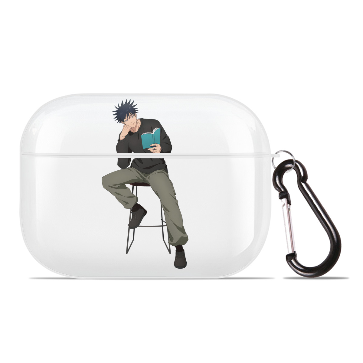 （画像用） 呪術廻戦 Jujutsu Kaisen 【AirPods Pro用】ハードシェル保護ケース 耐衝撃・防指紋・カラビナ付き商品仕様