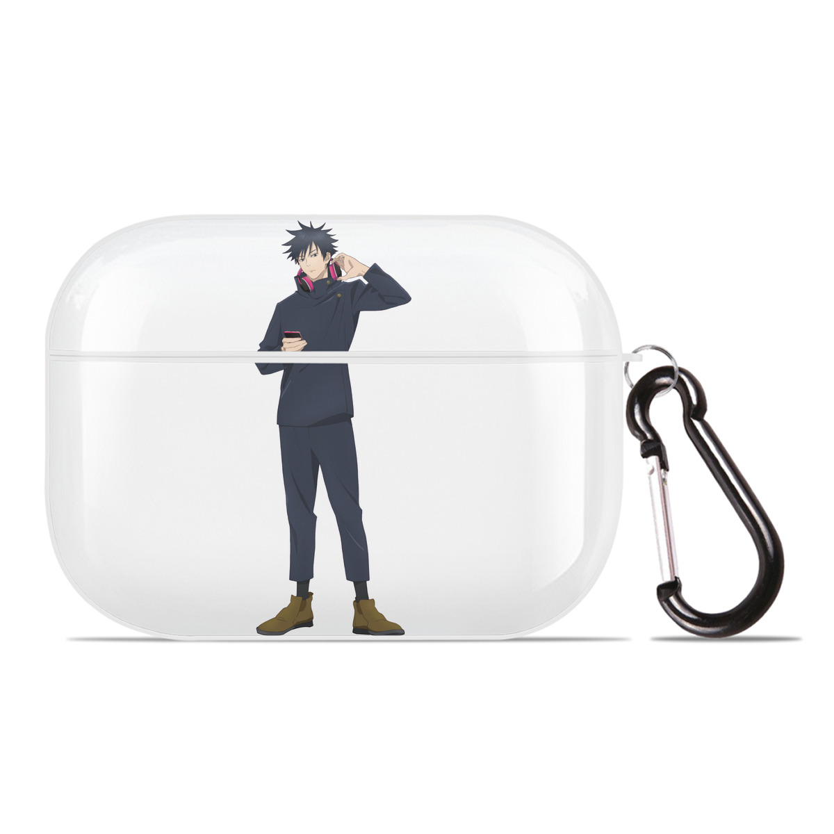 （画像用） 呪術廻戦 Jujutsu Kaisen 【AirPods Pro用】ハードシェル保護ケース 耐衝撃・防指紋・カラビナ付き商品仕様
