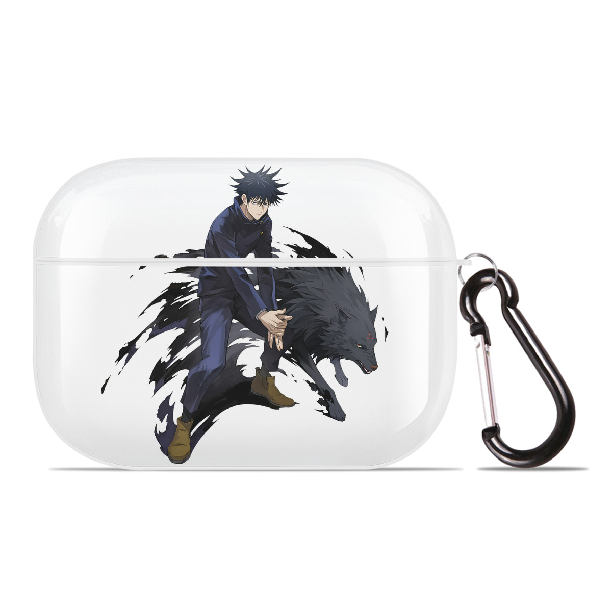 （画像用） 呪術廻戦 Jujutsu Kaisen 【AirPods Pro用】ハードシェル保護ケース 耐衝撃・防指紋・カラビナ付き商品仕様