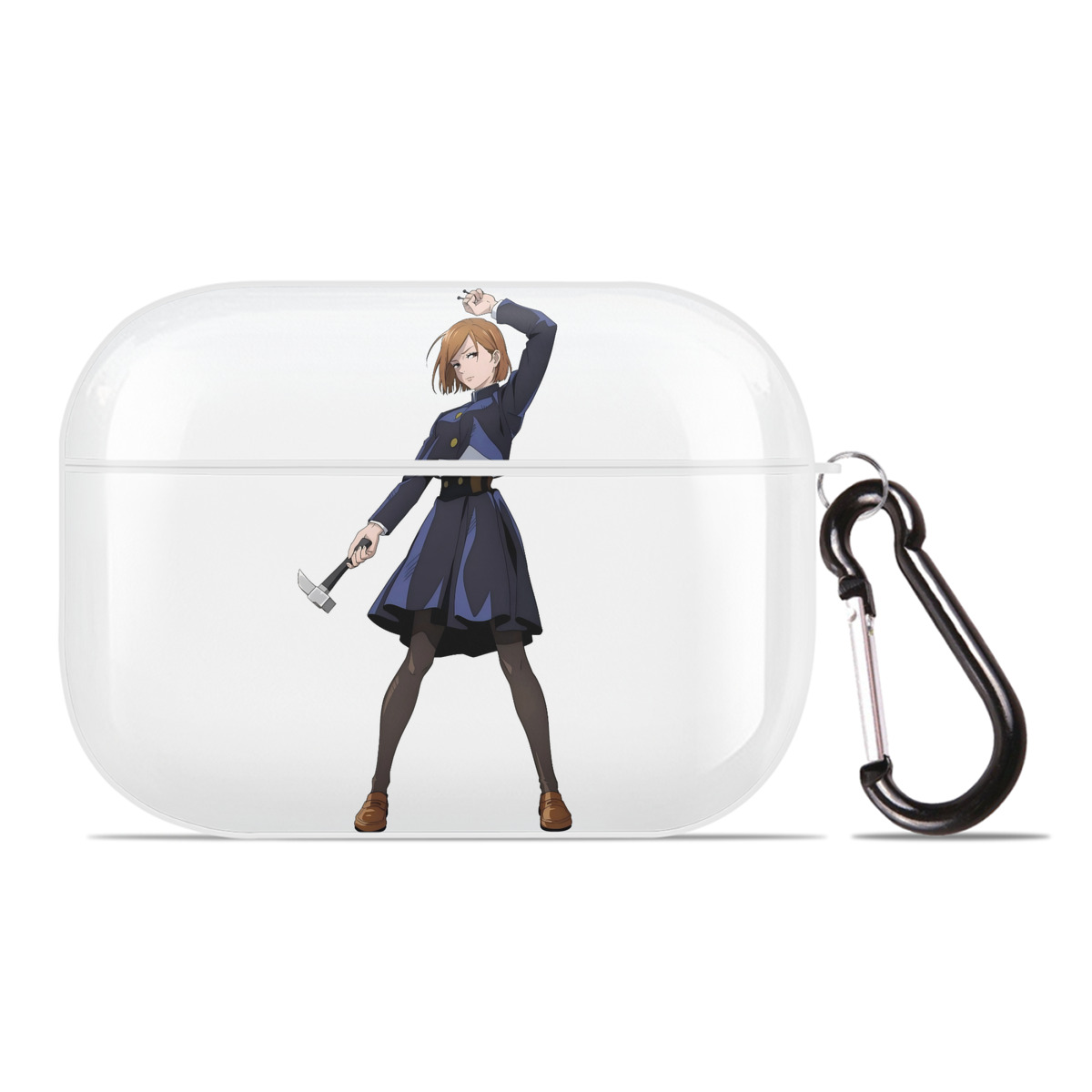 （画像用） 呪術廻戦 Jujutsu Kaisen 【AirPods Pro用】ハードシェル保護ケース 耐衝撃・防指紋・カラビナ付き商品仕様