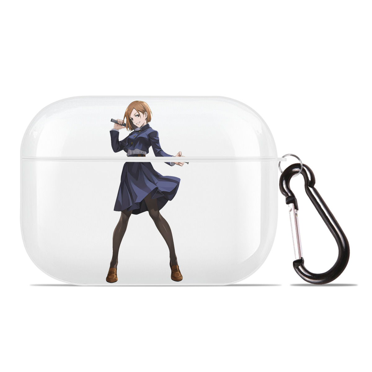 （画像用） 呪術廻戦 Jujutsu Kaisen 【AirPods Pro用】ハードシェル保護ケース 耐衝撃・防指紋・カラビナ付き商品仕様