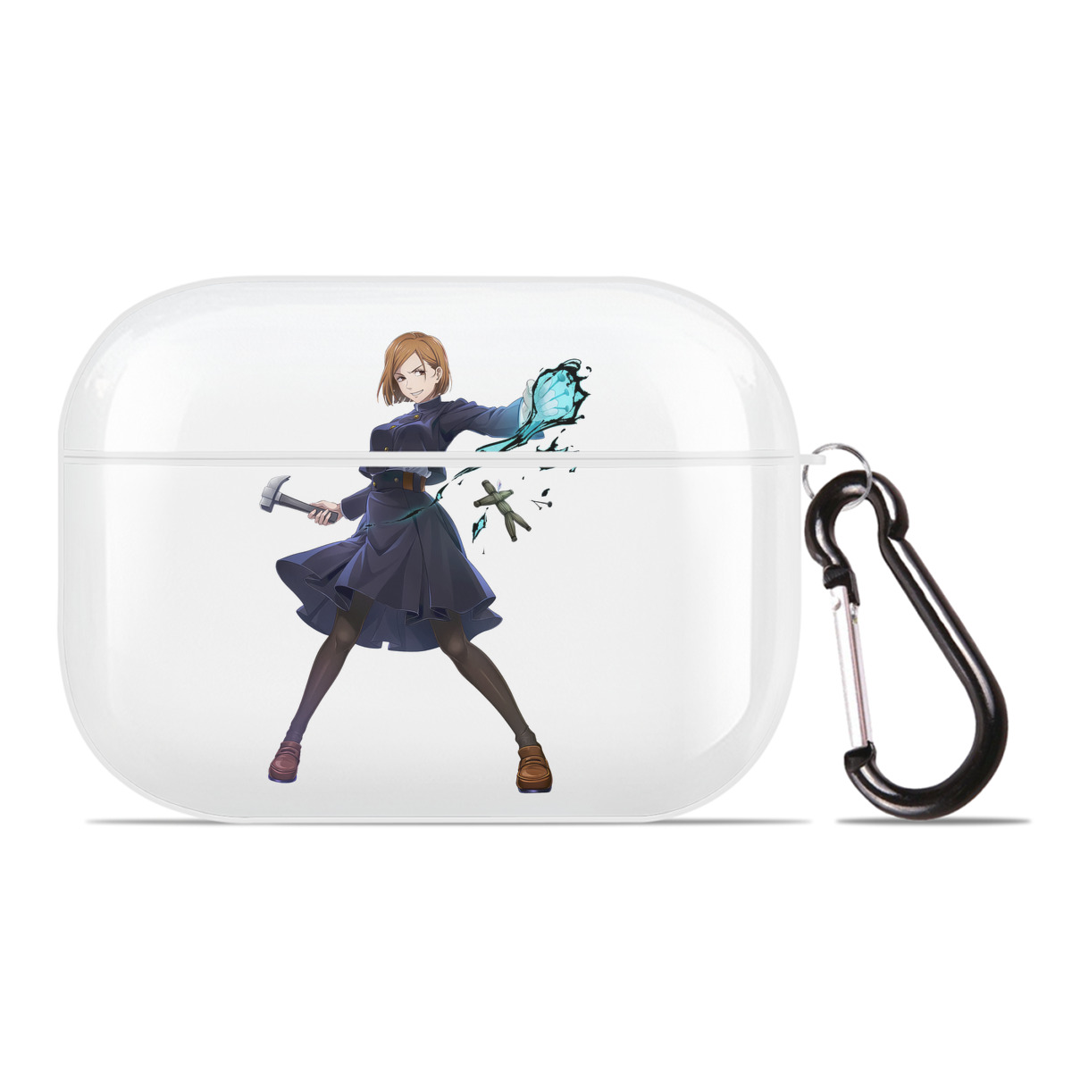 （画像用） 呪術廻戦 Jujutsu Kaisen 【AirPods Pro用】ハードシェル保護ケース 耐衝撃・防指紋・カラビナ付き商品仕様