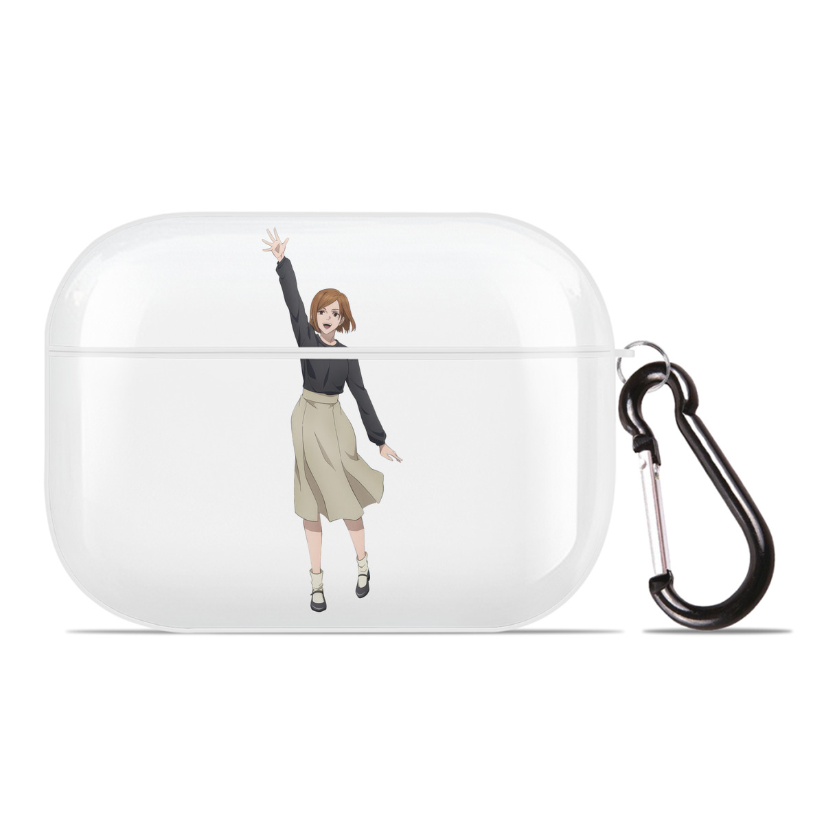 （画像用） 呪術廻戦 Jujutsu Kaisen 【AirPods Pro用】ハードシェル保護ケース 耐衝撃・防指紋・カラビナ付き商品仕様