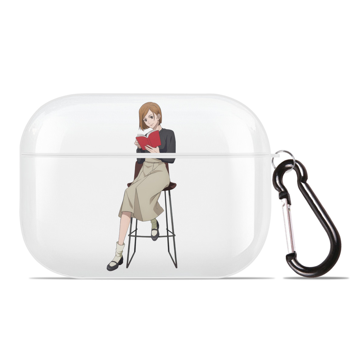 （画像用） 呪術廻戦 Jujutsu Kaisen 【AirPods Pro用】ハードシェル保護ケース 耐衝撃・防指紋・カラビナ付き商品仕様