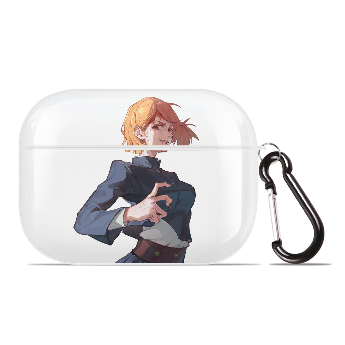 （画像用） 呪術廻戦 Jujutsu Kaisen 【AirPods Pro用】ハードシェル保護ケース 耐衝撃・防指紋・カラビナ付き商品仕様