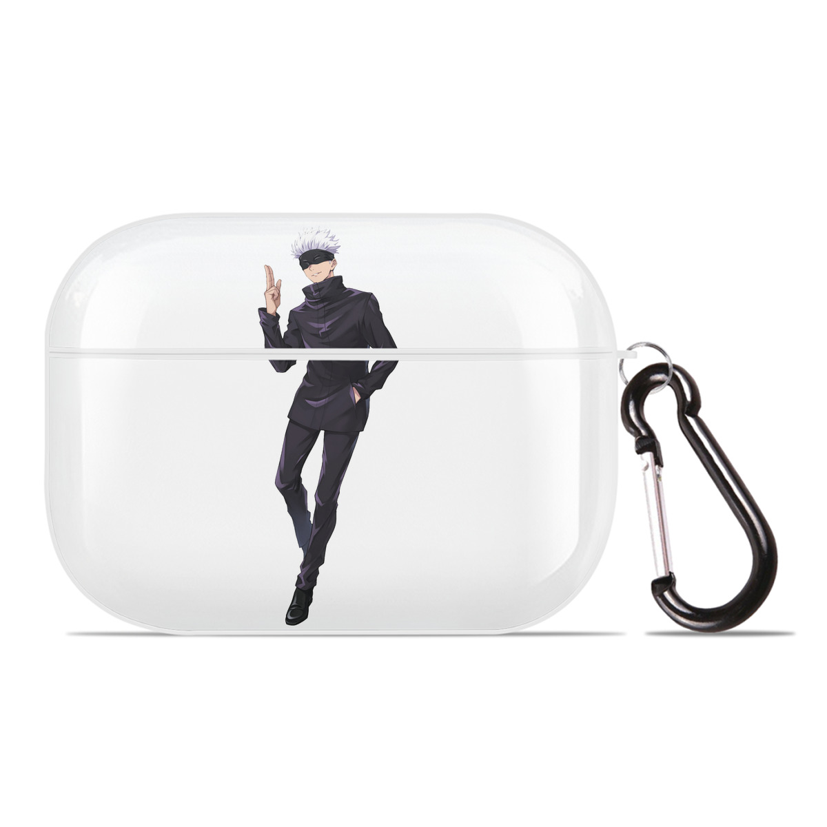 （画像用） 呪術廻戦 Jujutsu Kaisen 【AirPods Pro用】ハードシェル保護ケース 耐衝撃・防指紋・カラビナ付き商品仕様