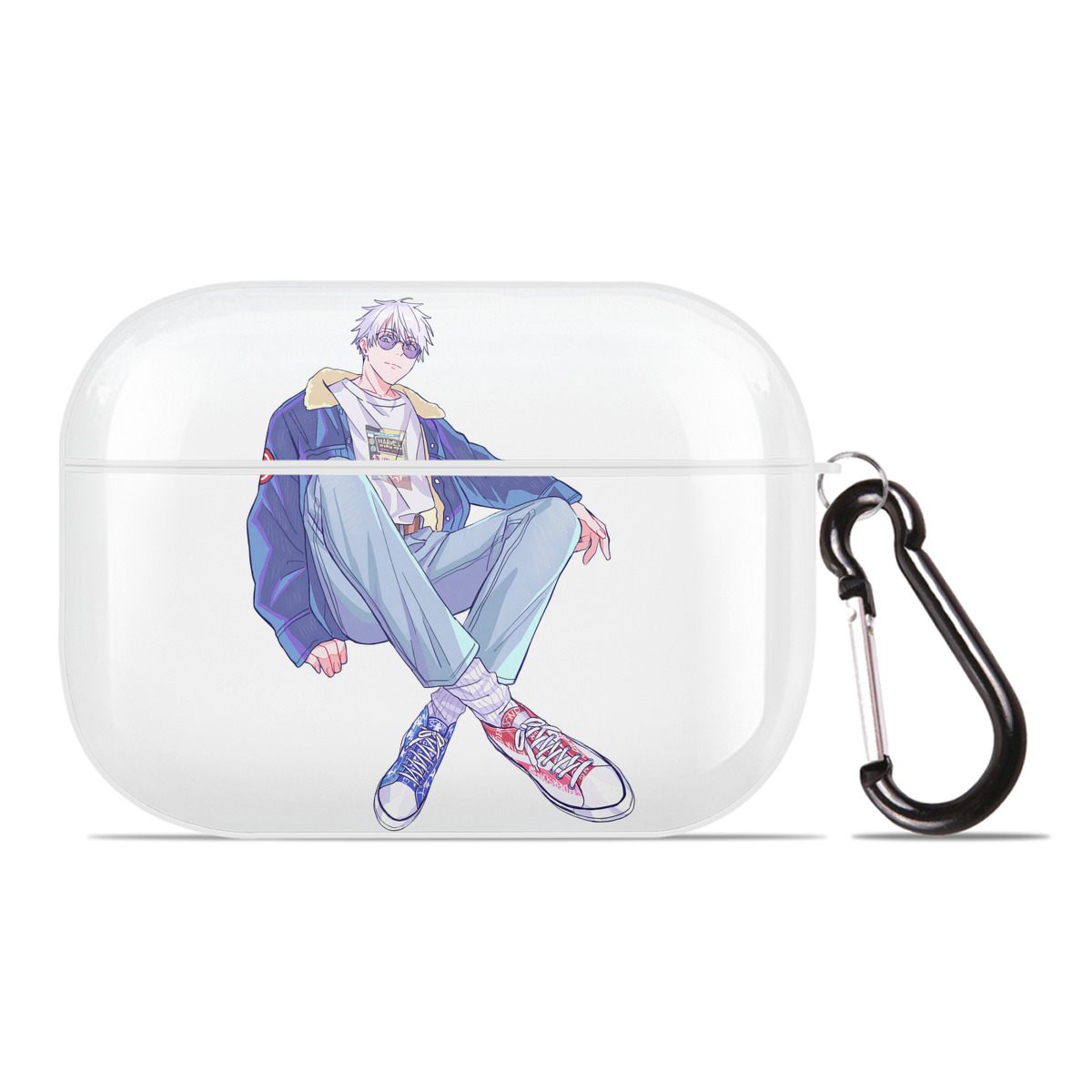 （画像用） 呪術廻戦 Jujutsu Kaisen 【AirPods Pro用】ハードシェル保護ケース 耐衝撃・防指紋・カラビナ付き商品仕様