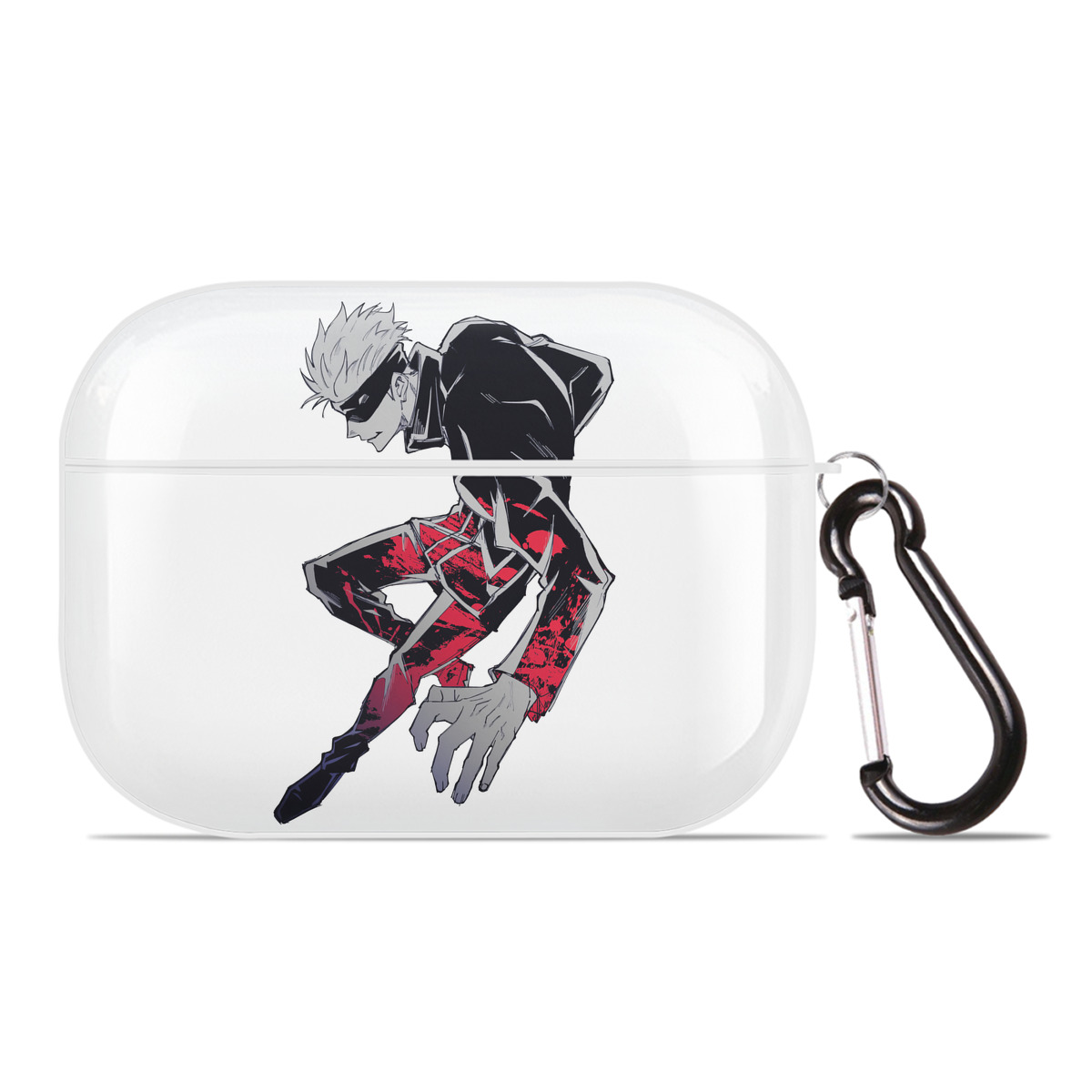 （画像用） 呪術廻戦 Jujutsu Kaisen 【AirPods Pro用】ハードシェル保護ケース 耐衝撃・防指紋・カラビナ付き商品仕様