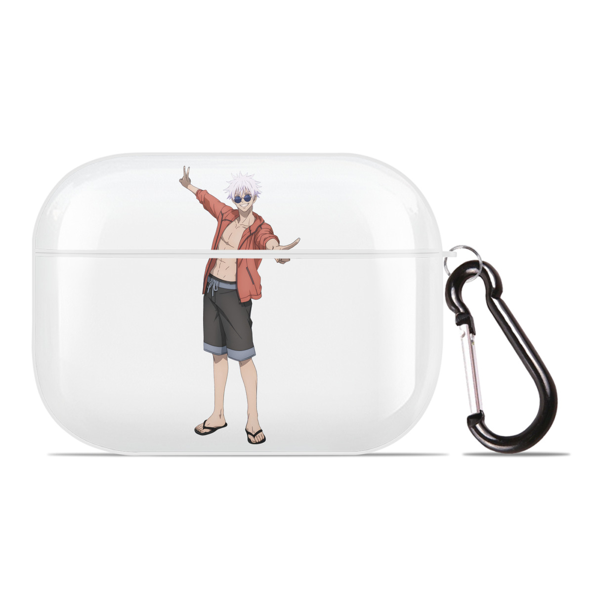 （画像用） 呪術廻戦 Jujutsu Kaisen 【AirPods Pro用】ハードシェル保護ケース 耐衝撃・防指紋・カラビナ付き商品仕様