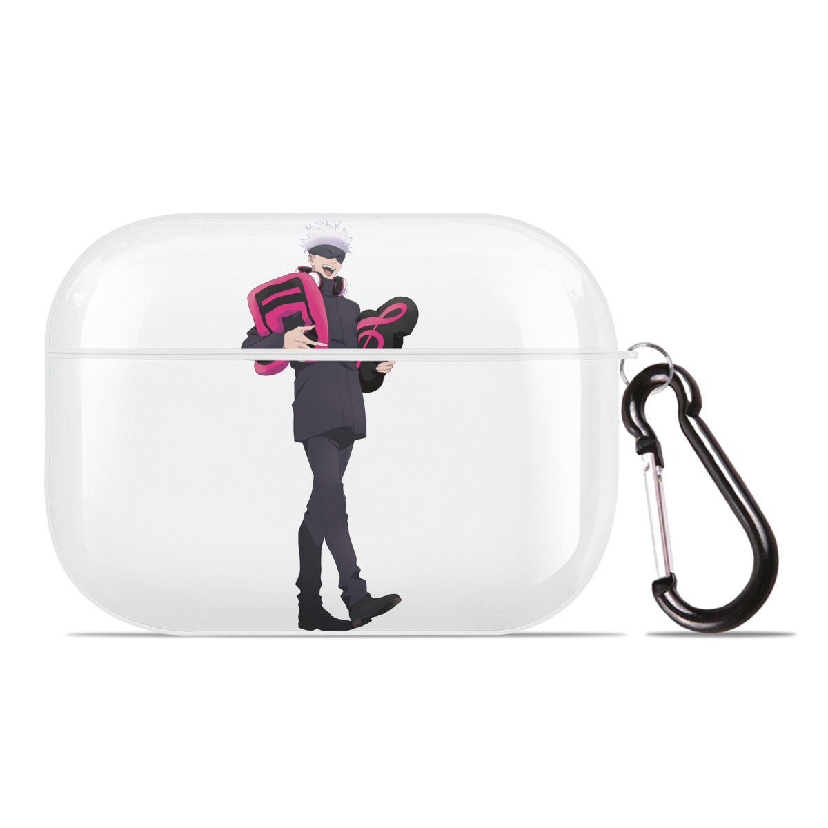 （画像用） 呪術廻戦 Jujutsu Kaisen 【AirPods Pro用】ハードシェル保護ケース 耐衝撃・防指紋・カラビナ付き商品仕様