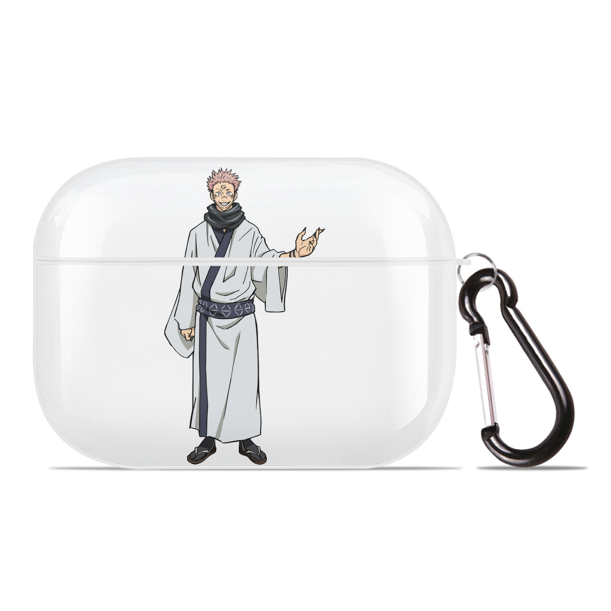 （画像用） 呪術廻戦 Jujutsu Kaisen 【AirPods Pro用】ハードシェル保護ケース 耐衝撃・防指紋・カラビナ付き商品仕様