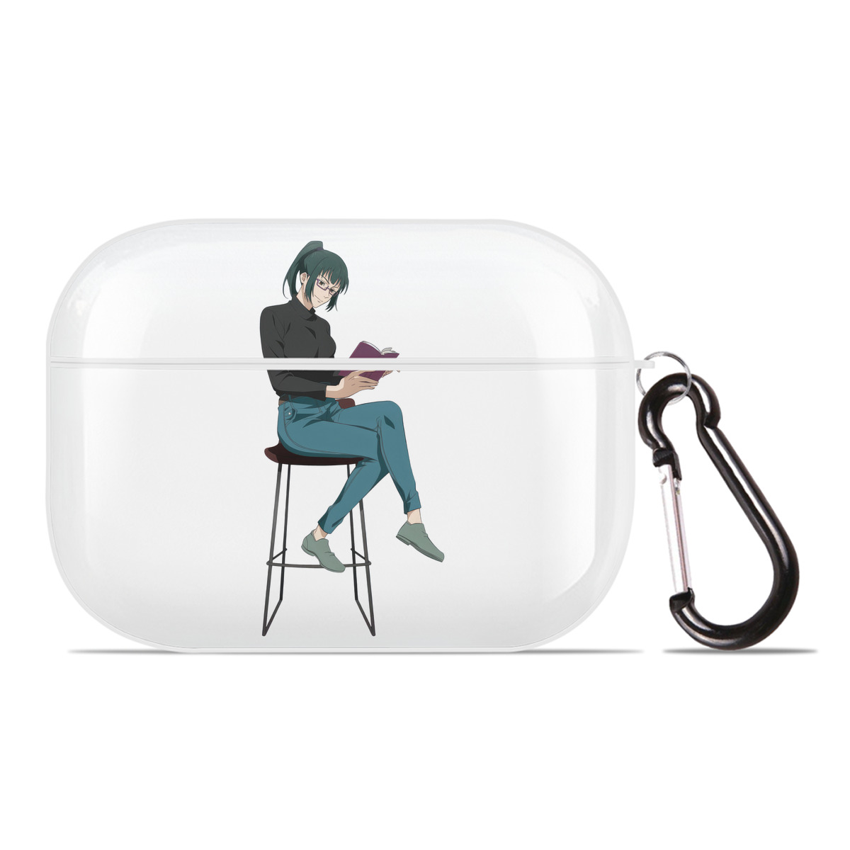 （画像用） 呪術廻戦 Jujutsu Kaisen 【AirPods Pro用】ハードシェル保護ケース 耐衝撃・防指紋・カラビナ付き商品仕様