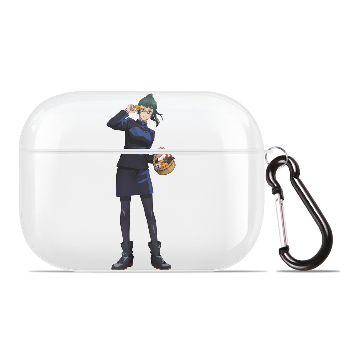 （画像用） 呪術廻戦 Jujutsu Kaisen 【AirPods Pro用】ハードシェル保護ケース 耐衝撃・防指紋・カラビナ付き商品仕様