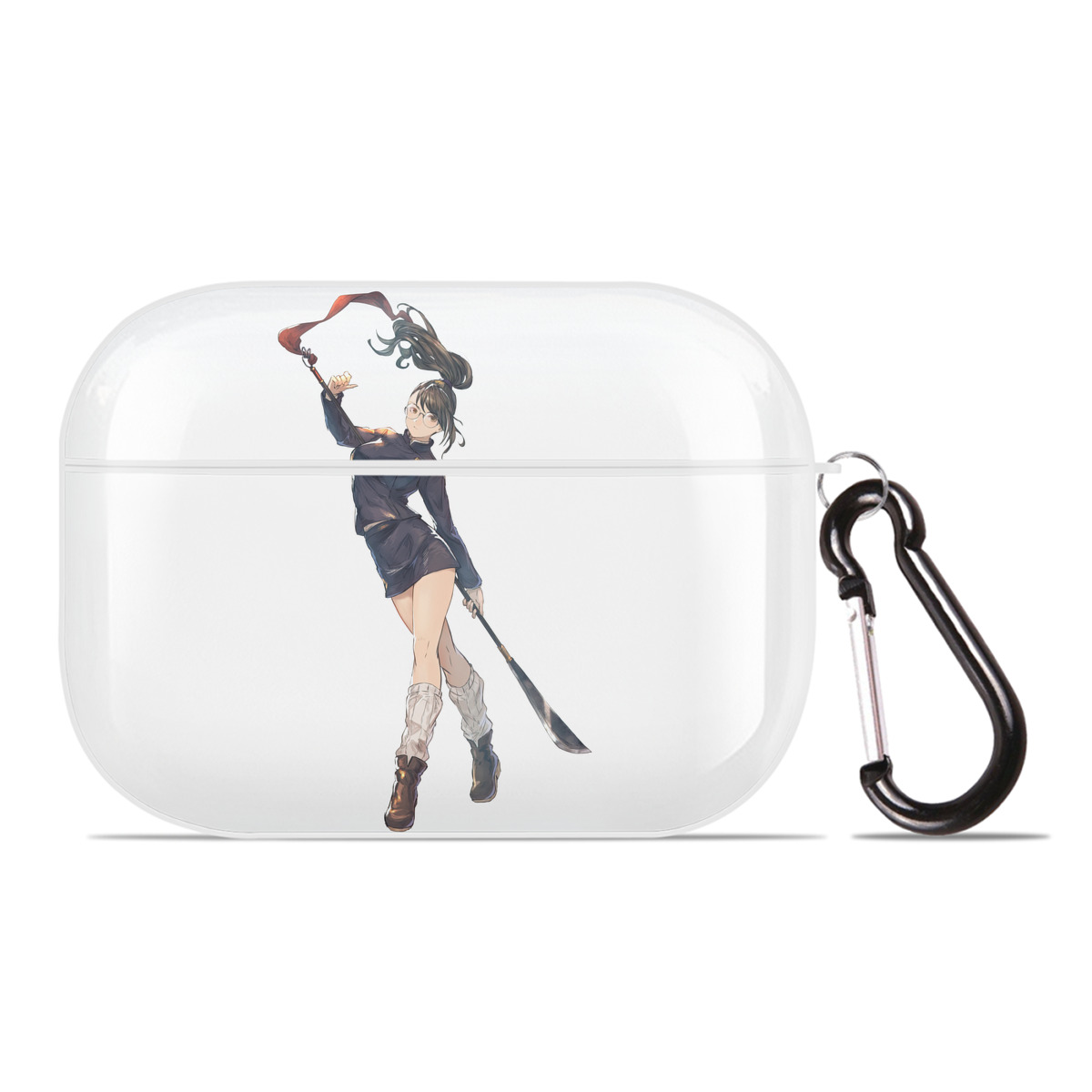 （画像用） 呪術廻戦 Jujutsu Kaisen 【AirPods Pro用】ハードシェル保護ケース 耐衝撃・防指紋・カラビナ付き商品仕様